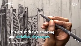 Artist draws amazing and detailed cityscapes