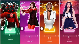 TITAN SPEAKERMAN 🆚 JISOO FLOWER BLACKPINK 🆚 SKIBIDI TOILET 🆚 FIFTY FIFTY CUPID in TILES HOP