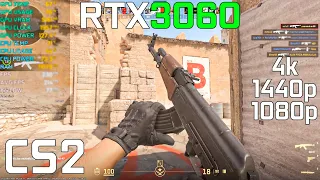 Counter Strike 2 : RTX 3060 + Ryzen 5600x : 4K 1440p 1080p