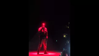 Yeezus tour '13 Boston: Blood on the leaves