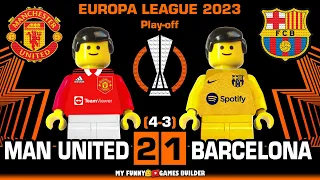 Manchester United vs Barcelona 2-1 (4-3) • Europa League 2023 All Goals & Hіghlіghts Lego Football