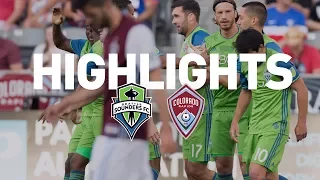 Highlights: Seattle Sounders FC at Colorado Rapids | July 4, 2017