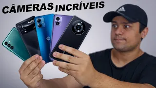 TOP 5 Celulares BARATOS com CÂMERAS INCRÍVEIS e que RODA TUDO 2024