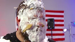 Who threw the pie at Kevin Owens?