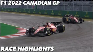RACE HIGHLIGHTS | F1 2022 CANADIAN GP (Career Mode)