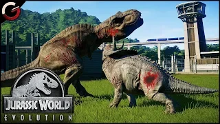 DINOSAURS FIGHTING BATTLE ARENA! Most Epic DINO Fight Scenes | Jurassic World Evolution Gameplay