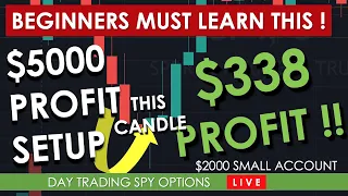 THIS ONE OPTIONS STRATEGY BEGINNERS MUST START LEARNING - Live SPY Day Trading For Daily Profit