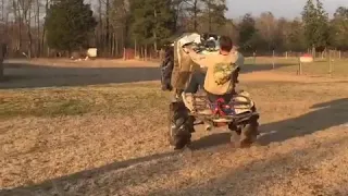 Can am renegade wheelie on 31 outlaws