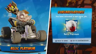 UNLOCKING THE PLATINUM RELIC PAINT JOB! | Crash Team Racing Nitro Fueled