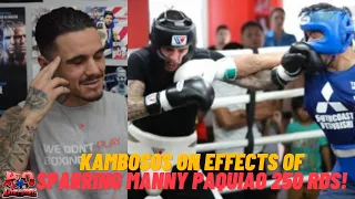 Must watch SPARRED PACQUIAO 250 RDS! Kambosos sparred w legend Manny Pacquiao! Tell beautiful story!