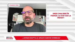 OFF/ON THE RECORD, 24 octombrie 2021. Invitat: Radu Lupescu, medic român decorat în Franța