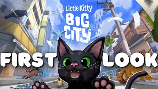 COZY NEW CAT GAME!! | LIVE First Look at Little Kitty, Big City