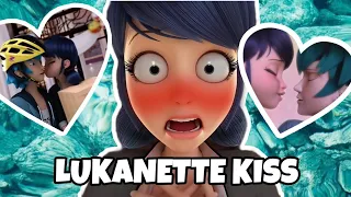 Lukanette kiss scenes (Luka and Marinette)