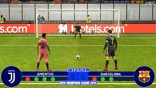 PES 2019 | Juventus vs Barcelona | Final UEFA Champions League | Penalty Shootout | Gameplay