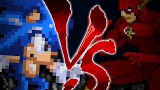 Sonic vs Flash (Movie Sonic vs DCEU Flash) | Sprite Animation