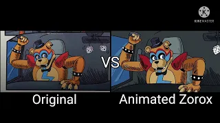 FNAF Security Breach: Car Escape Ending (Scene Comparisons)