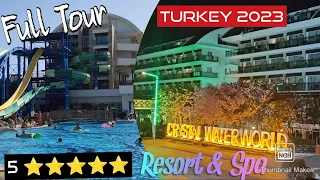 Crystal Waterworld Resort & Spa - Hotel Tour Review Walk - 5 ⭐⭐⭐⭐⭐ Antalya Belek Side Turkey 🇹🇷 2023