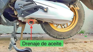 Como cambiar el aceite de una Moto Scooter por primera vez #pasola #scooter