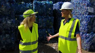 Go behind the scenes at a PET plastic recycling plant!