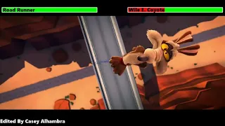 Wile E Coyote & Roadrunner - Coyote Falls with healthbars