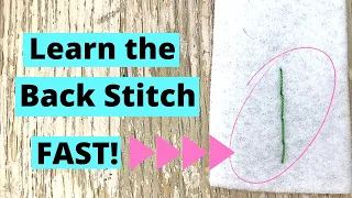 Back Stitch For Beginners |  Hand Embroidery Basics