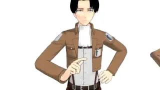 Shingeki No Kyojin Parodi DANCE Levi with Petra - Gangnam Style