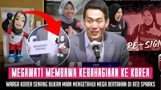 Kedatangan Mega di tunggu Warga Korea " Mega dianggap membawa kebahagiaan bagi Red Sparks"