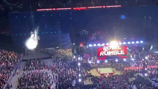 Ronda Rousey Pyro Celebration - WWE Royal Rumble 2022