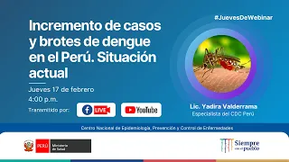 Webinar: Incremento de casos y brotes de dengue en el Perú. Situación actual