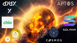 BITCOIN НА ГРАНИ?🚨ВЕЛИЧИЕ APTOS🌋, dYdX🧬, ATOM 🪐, CHIA🌱СИЛА DOGE, SOLAN🅰️, JASⓂ️Y | АЛЬТКОИНЫ🎳