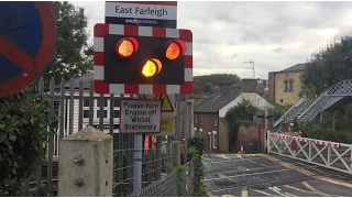 New LED Lights at East Farleigh Level Crossing, Kent