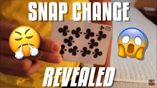 SNAP CHANGE CARD MAGIC REVEALED!! (CRAZY)