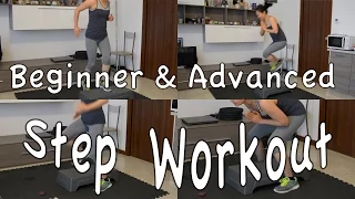 Step HIIT Workout with Beginner & Advanced Versions - Tabata # 10