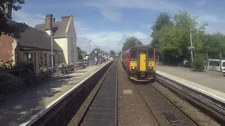 A Train Drivers Eye view. Exmouth to Exeter St Davids. (No Sound).