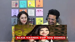 Pakistani Reacts to Top 100 Songs Of Alka Yagnik | Random 100 Hit Songs Of Alka Yagnik