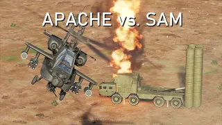 DCS AH-64D Apache : ONE MAN SEAD - Destroy S-300 (SA-10) battery