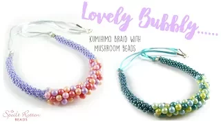 Lovely Bubbly Kumihimo Necklace