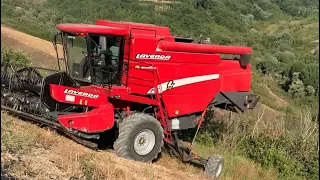 Laverda AL 4 Season 2022 ( HARVEST) trebbiatura in collina!