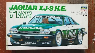 Hasegawa 1/24 Jaguar XJ-S H.E. TWR | Plastic Model Kit Unboxing