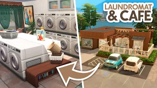 Laundromat Café 🧺 // The Sims 4 Speed Build