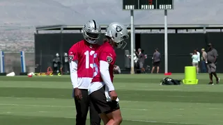 Raiders full video of first public practice OTA’s Tuesday  May 21, 2024