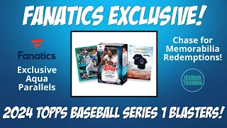 FANATICS BLASTERS ARE HERE!! 2024 Topps Baseball Series 1 Fanatics Blaster Review!