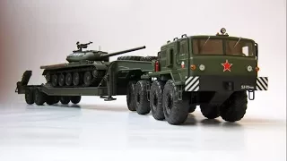 МАЗ-537 / МАЗ-5247Г / Танк Т-54-1 - собранные модели