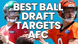 AFC Best Ball Draft Targets By Position 2021 | Fantasy Flex