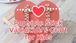 Popsicle Stick Valentine's Craft for Kids