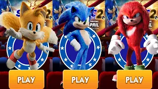 Sonic Dash Tails Movie vs Knuckles Movie vs Movie Sonic New Map - All 52 Characters Unlocked