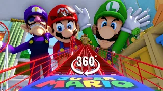 🔴VR 360° Super Mario Roller Coaster