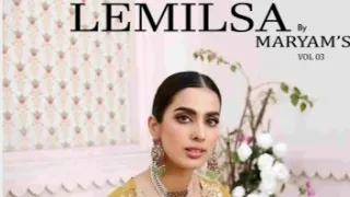 😍💯%ORIGINAL PAKISTANI SUITS🔥Lemilsa By MARYAM'S Collections Vol-3 Mb-917607473487