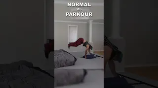 Wait for it…🔥 Parkour vs Normal people