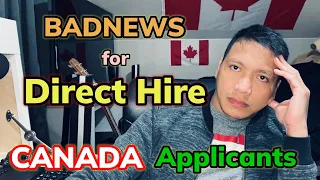 DIRECT HIRE in CANADA BAD NEWS #BUHAYCANADA #PINOYCANADA #FILIPINOCANADA #CANADALIFE